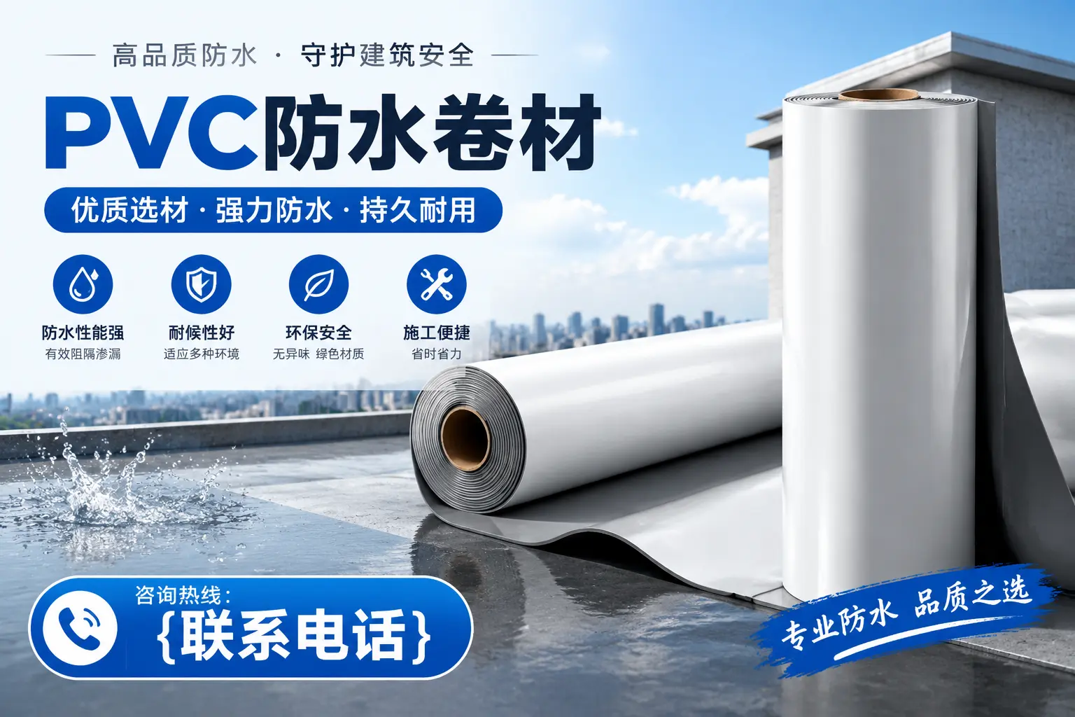 PVC防水卷材的选购技巧与注意事项，助您在三明找到合适产品